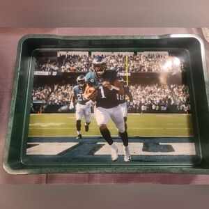 NORE’S NOVELTIES Handcrafted Decorative Serving/Vanity Tray “JHURTS EAGLES”